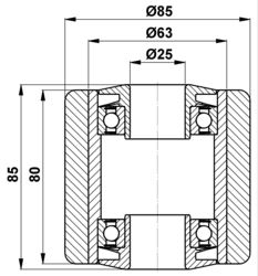 85x80/85-25 Rolka 27631380