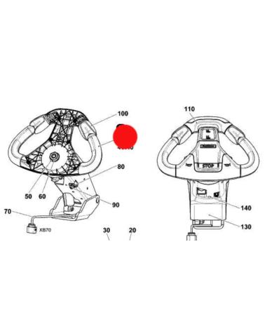 Uchwyt kierownicy Jungheinrich 51343368