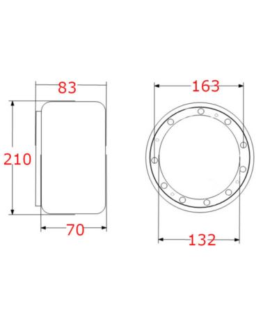 210x70-132  Koło napędowe HC AMB155-110003-000