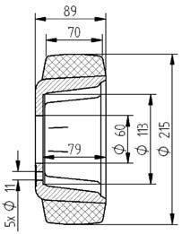 215x70/82-60 Koło Stellana Toyota BT129920