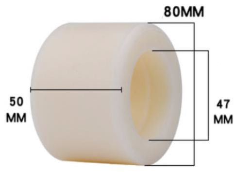 80x50 (47x14) Rolka poliamid paleciak nożycowy