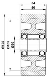 125x50/54-20 Koło PT-92 STELLANA® BT 156259 252735