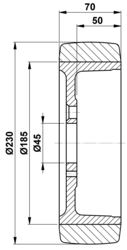 230x70-45 Koło Rocla 450431 PT-NDI-92 STELLANA®