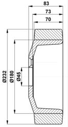 230x70-45 Koło napędowe Lafis, Atlet 5700665