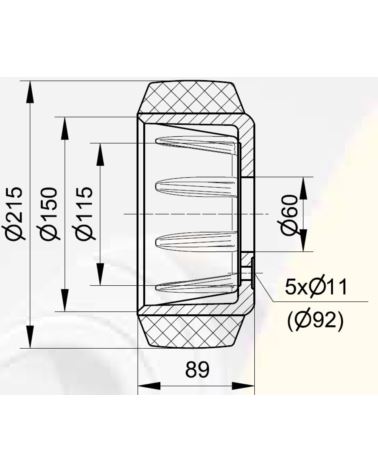 215x70/82-60 Koło jezdne STELLANA® profil BT209493