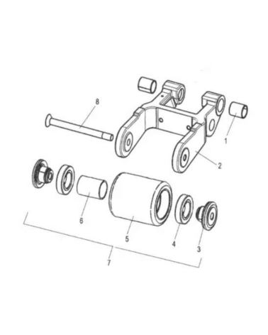 85x110/115-12 Rolka Nośna YALE 580064668, 1590996