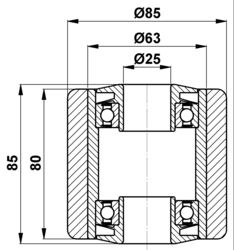 85x80/85-12 Rolka  Linde 0039933603