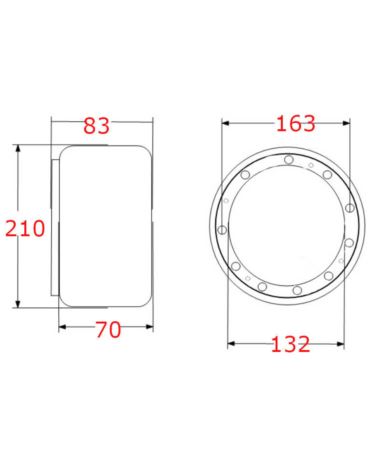 210x70-132  Koło napędowe HC AMBF155-110003-000