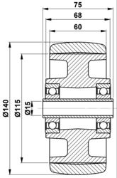140x60/68-15 Koło PT-92 STELLANA® BT 12252 215426