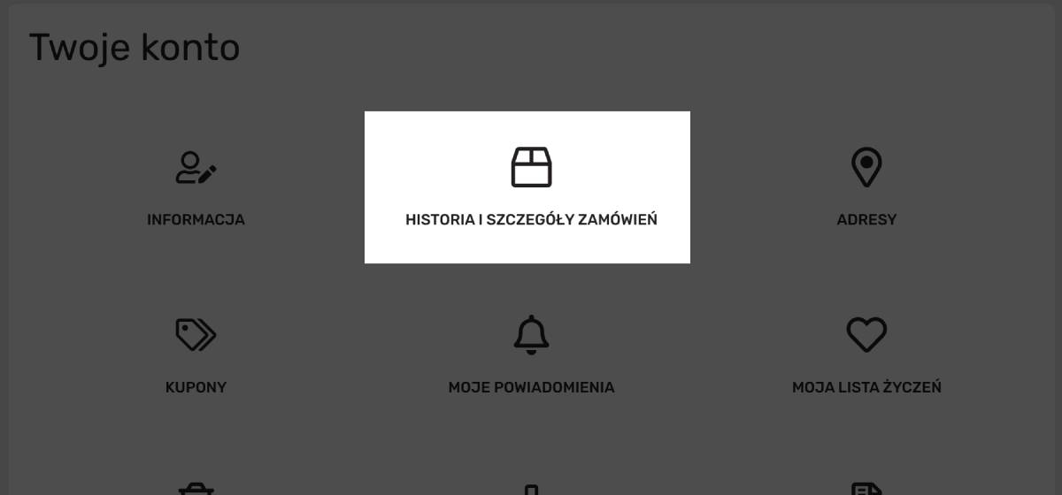 Historia zamówień
